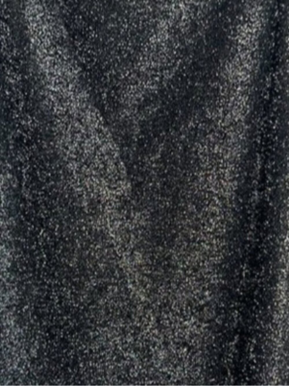 Glitter Slip Mini Dress in Sparkling Black